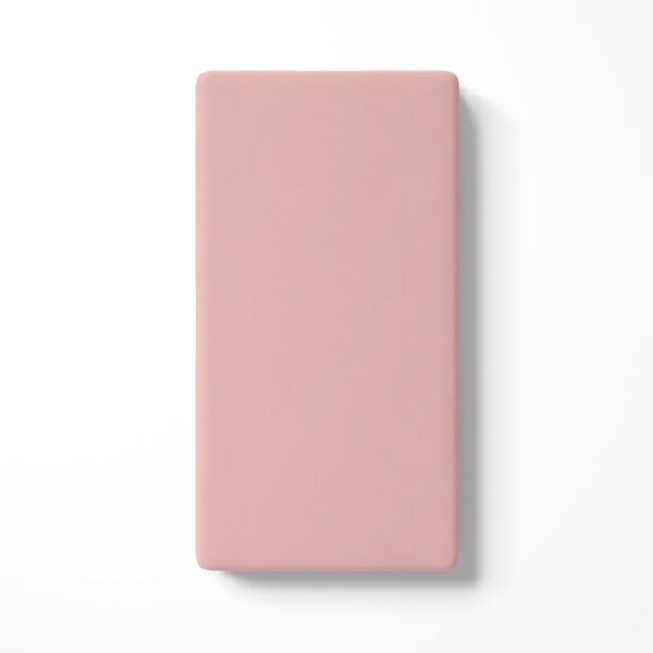 Bebe Pembe Poplin Kumaş Bebek Lastiksiz Çarşaf
