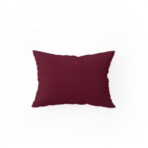 Bordo Poplin Kumaş Bebek Yastık Kılıfı