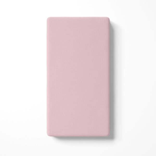 Toz Pembe Poplin Kumaş Bebek Lastiksiz Çarşaf