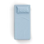 Bebe Mavi Poplin Kumaş Tek Kişilik Çarşaf Seti