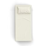 Ekru Poplin Kumaş Tek Kişilik Çarşaf Seti