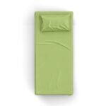 Fıstık Yeşili Poplin Kumaş Tek Kişilik Çarşaf Seti