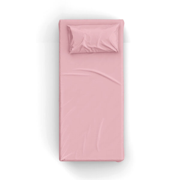 Gül Pembe Poplin Kumaş Tek Kişilik Çarşaf Seti