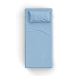 Hawai Mavi Poplin Kumaş Tek Kişilik Çarşaf Seti