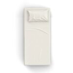 Kırık Beyaz Poplin Kumaş Tek Kişilik Çarşaf Seti