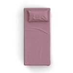 Koyu Gül Kurusu Poplin Kumaş Tek Kişilik Çarşaf Seti