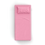 Pembe Poplin Kumaş Tek Kişilik Çarşaf Seti