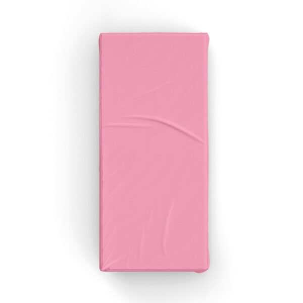 Pembe Poplin Kumaş Tek Kişilik Lastiksiz Çarşaf