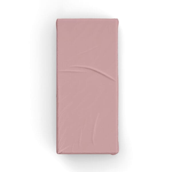 Pudra Pembe Poplin Kumaş Tek Kişilik Lastiksiz Çarşaf