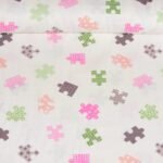 Yapboz Pembe Müslin Bezi Kumaş