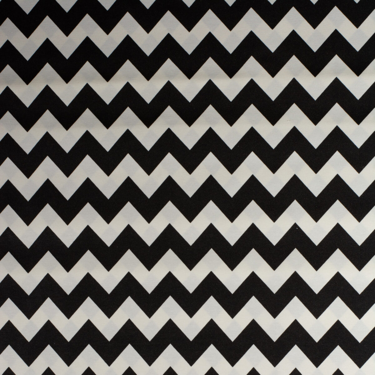 Zigzag Siyah Duck Bezi Kumaş - Görsel 2